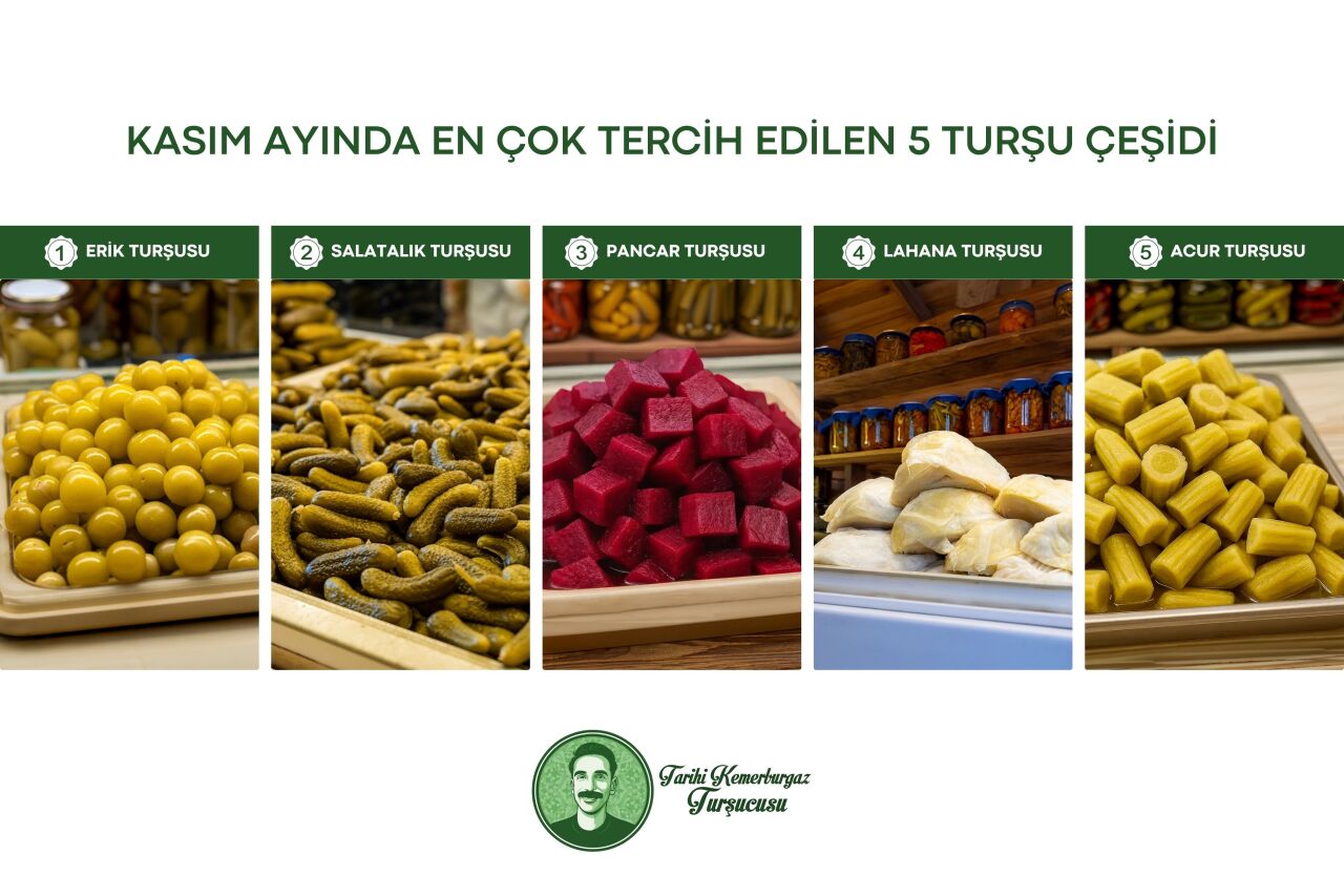 Kasım Ayında En Çok Tercih Edilen 5 Turşu Çeşidi