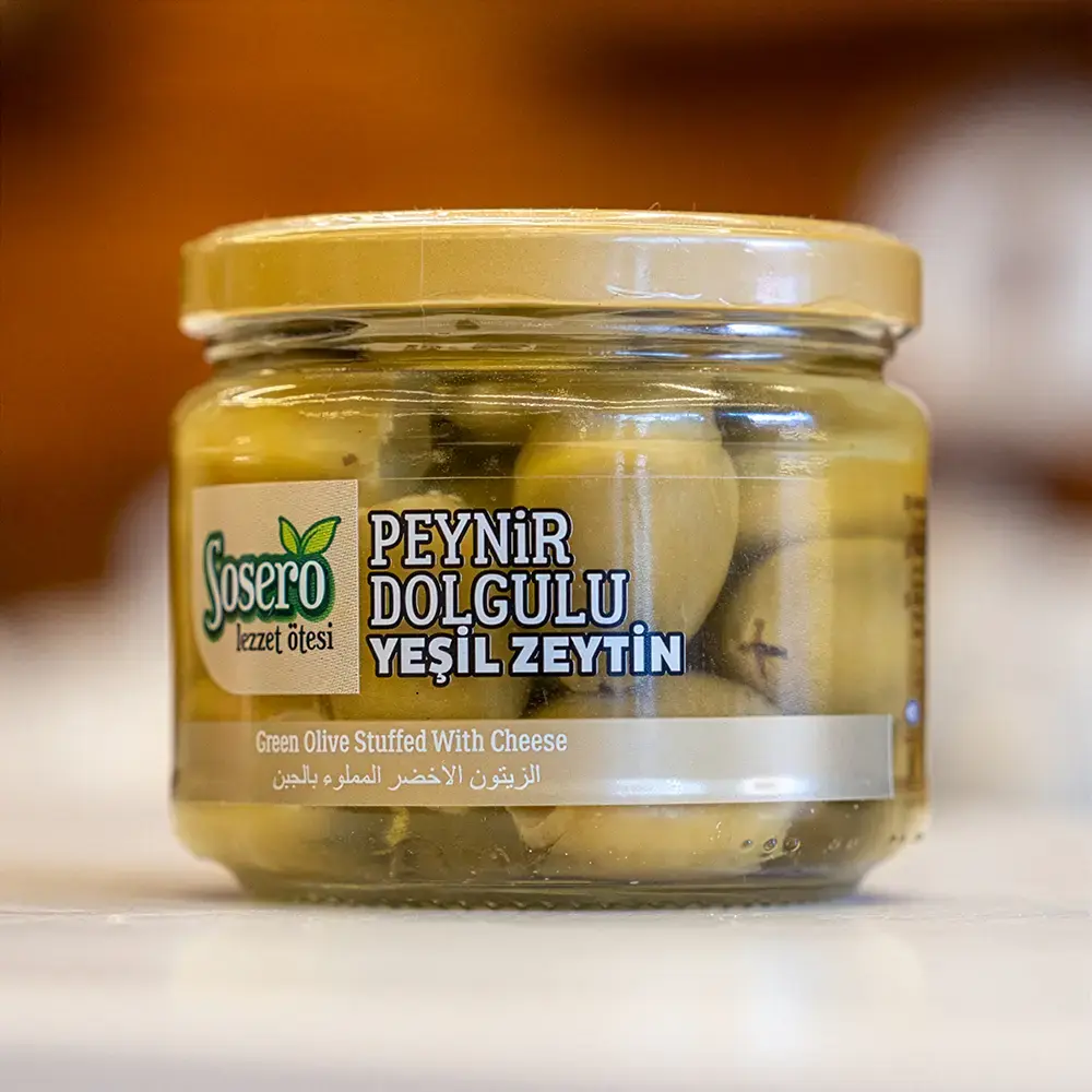 Peynir Dolgulu Yeşil Zeytin