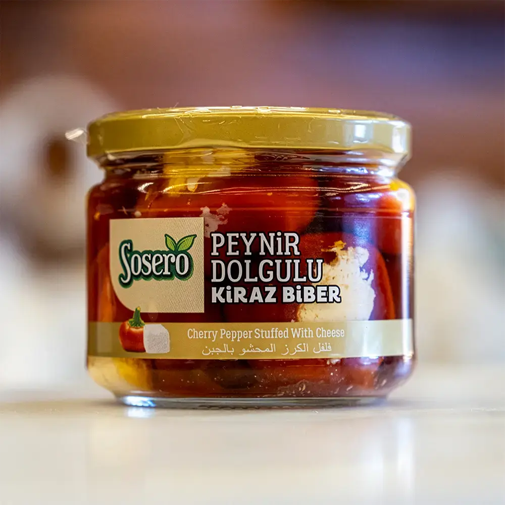Peynir Dolgulu Kiraz Biberi Turşusu