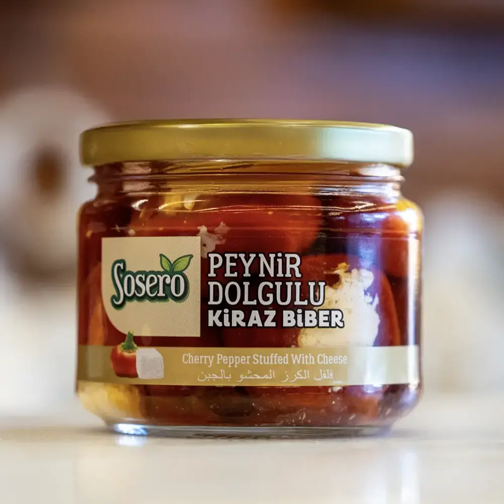 Peynir Dolgulu Kiraz Biberi Turşusu