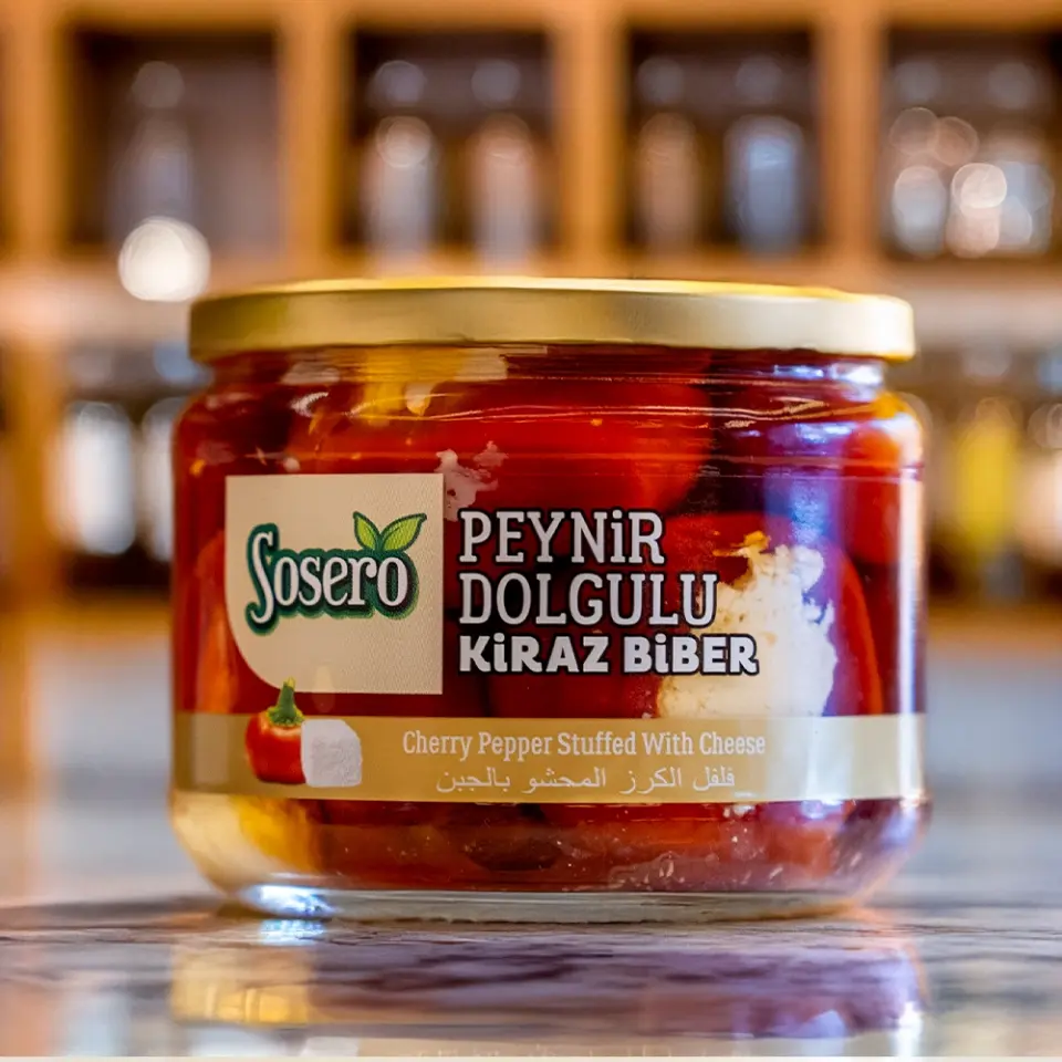 Peynir Dolgulu Kiraz Biberi Turşusu