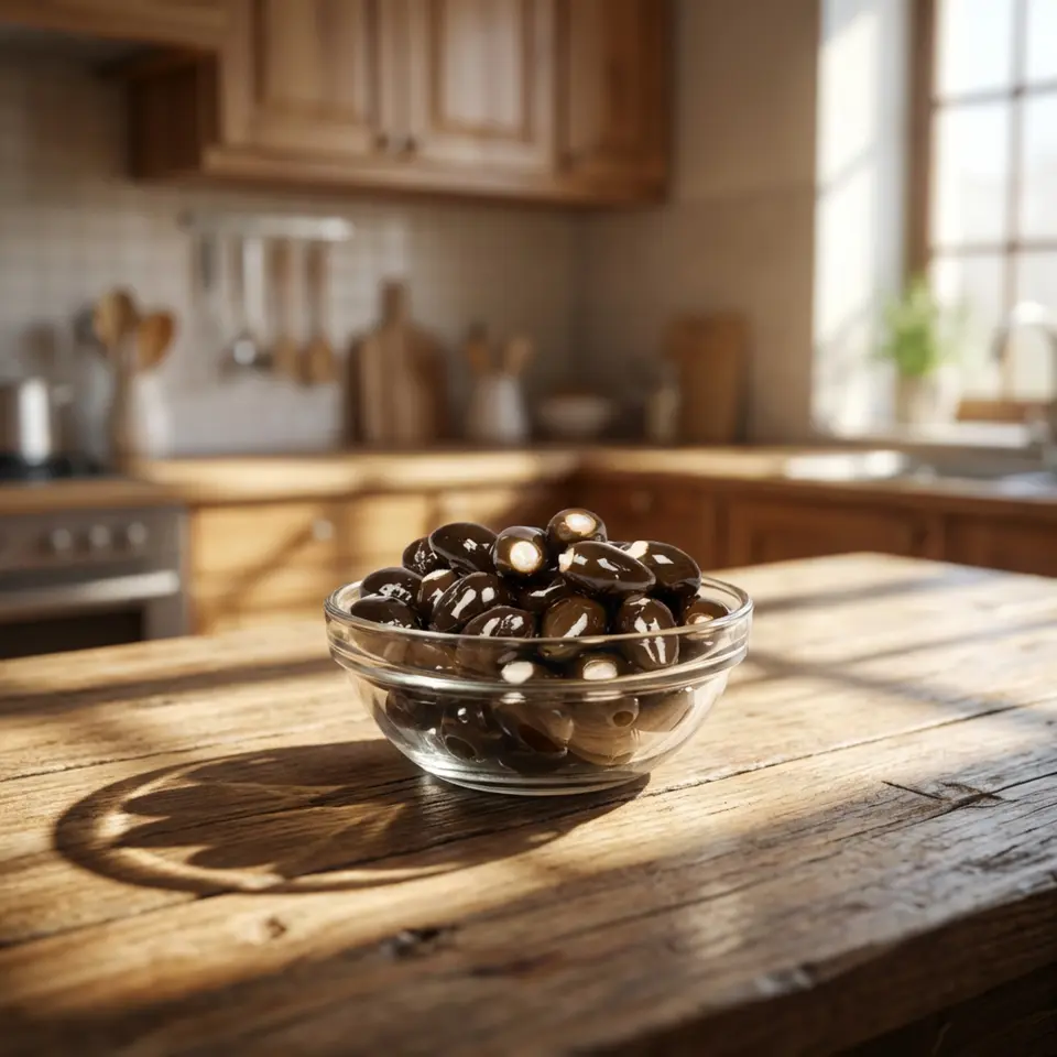 Peynir Dolgulu Siyah Zeytin