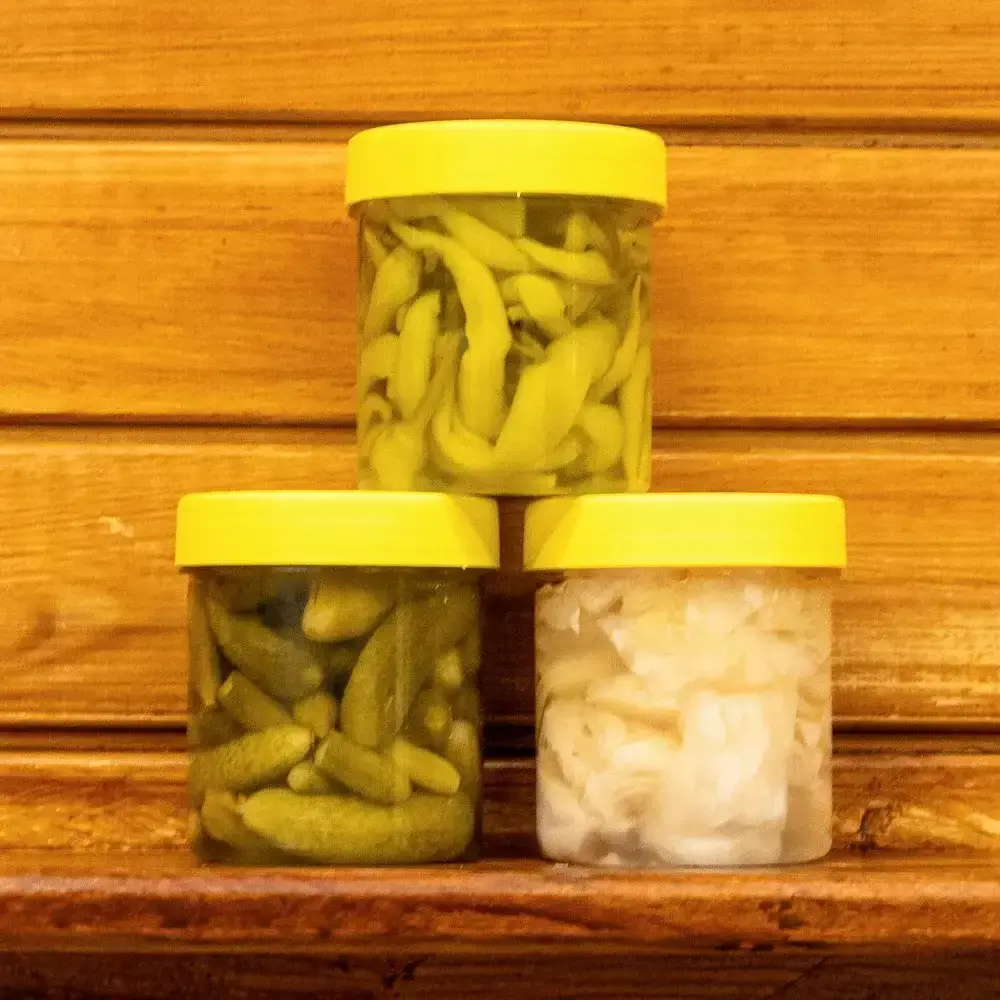 Mini Paket 1 - (Salatalık, Lahana, Acısız Sivri Biber Turşusu)